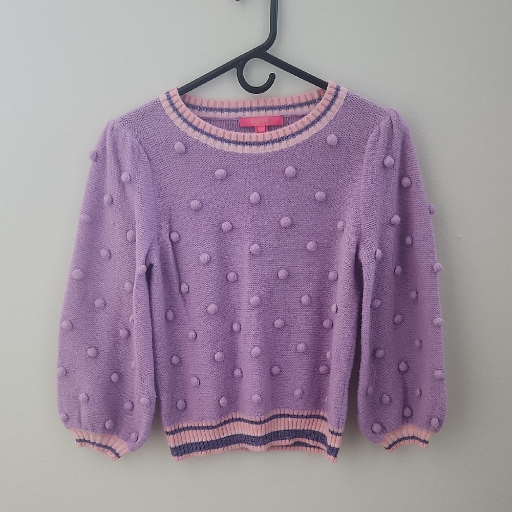 Lilly Pulitzer Dorianna Purple Iris Sweater Size Medium